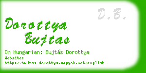 dorottya bujtas business card